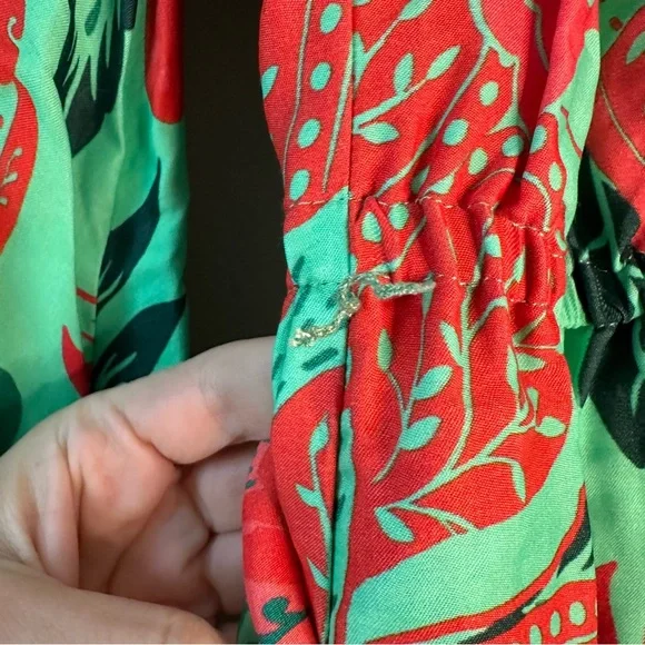 FARM Rio Poppy Print Maxi Dress SZ XL - Picture 4 of 8